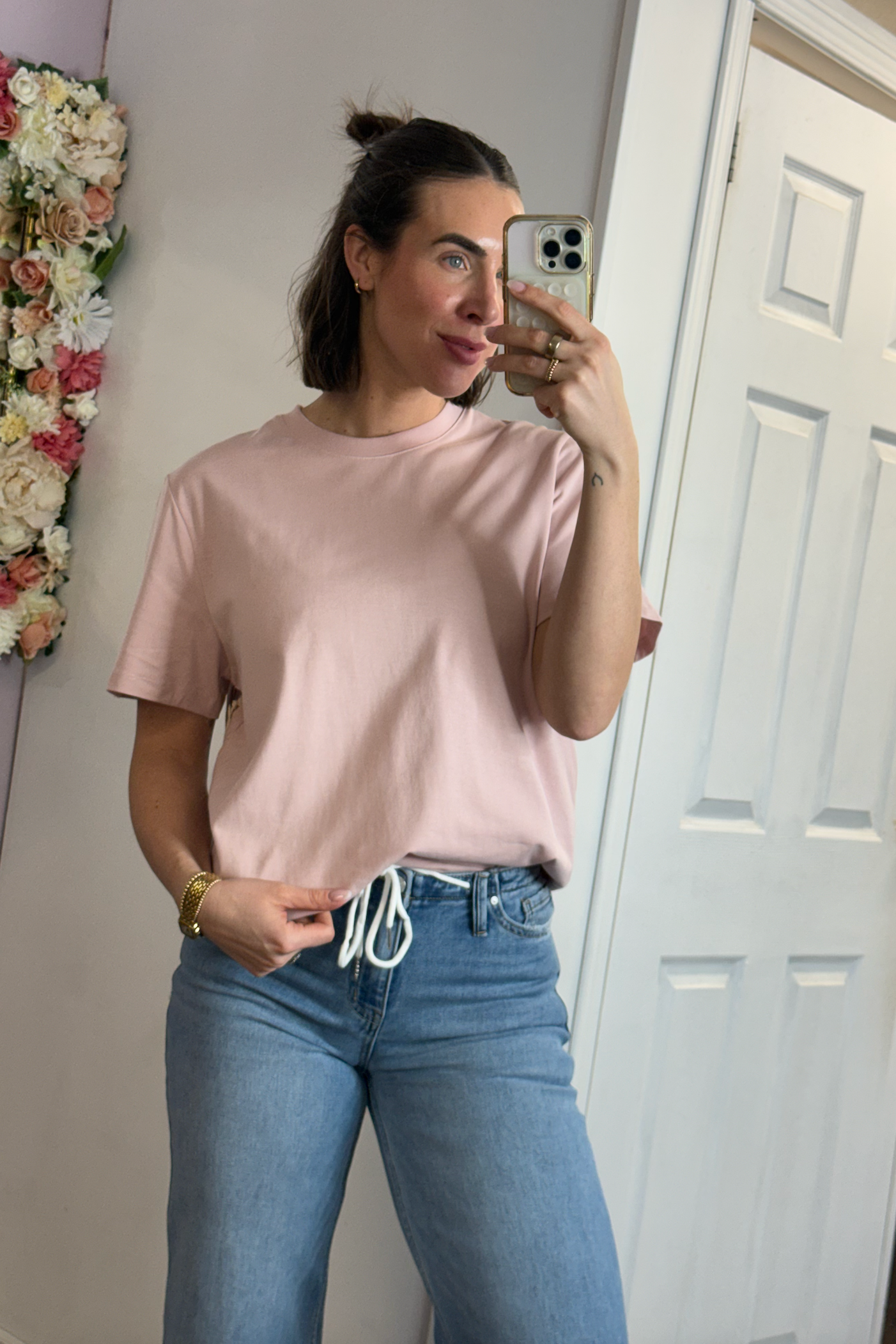 Boyfriend Cotton Tee | Blush
