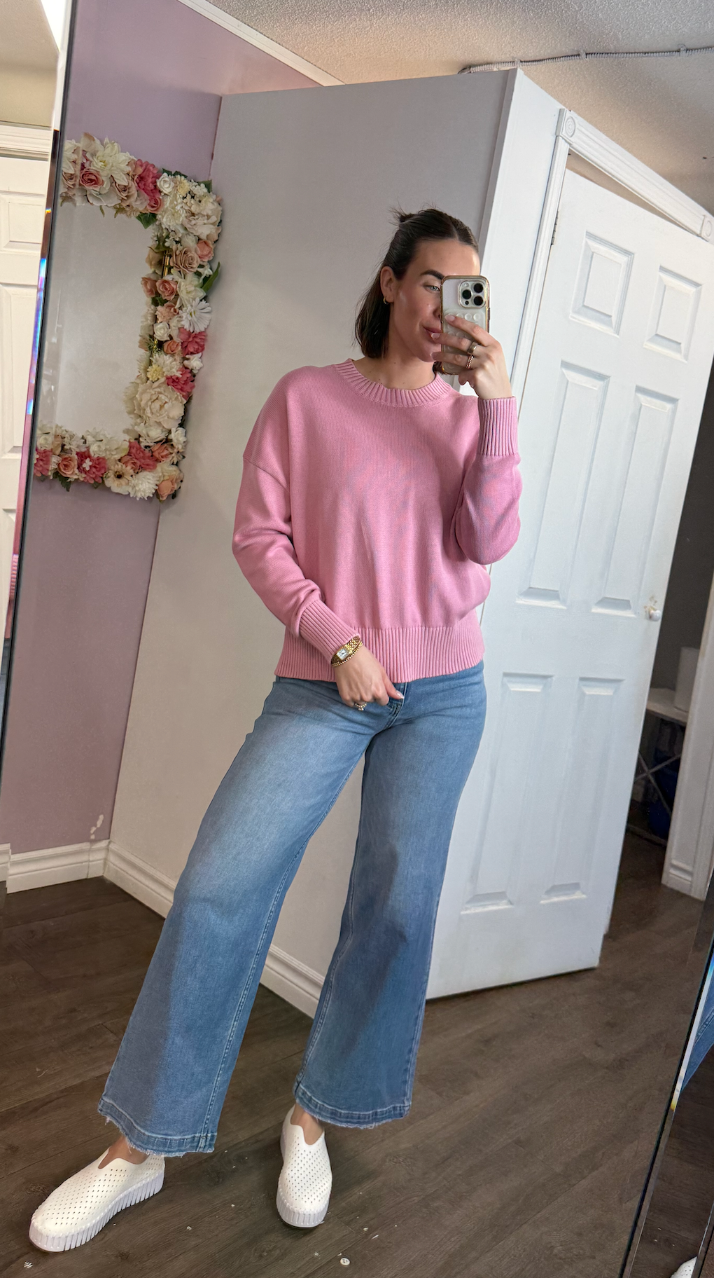 Nelkin Long Sleeve Crew Neck | Petal