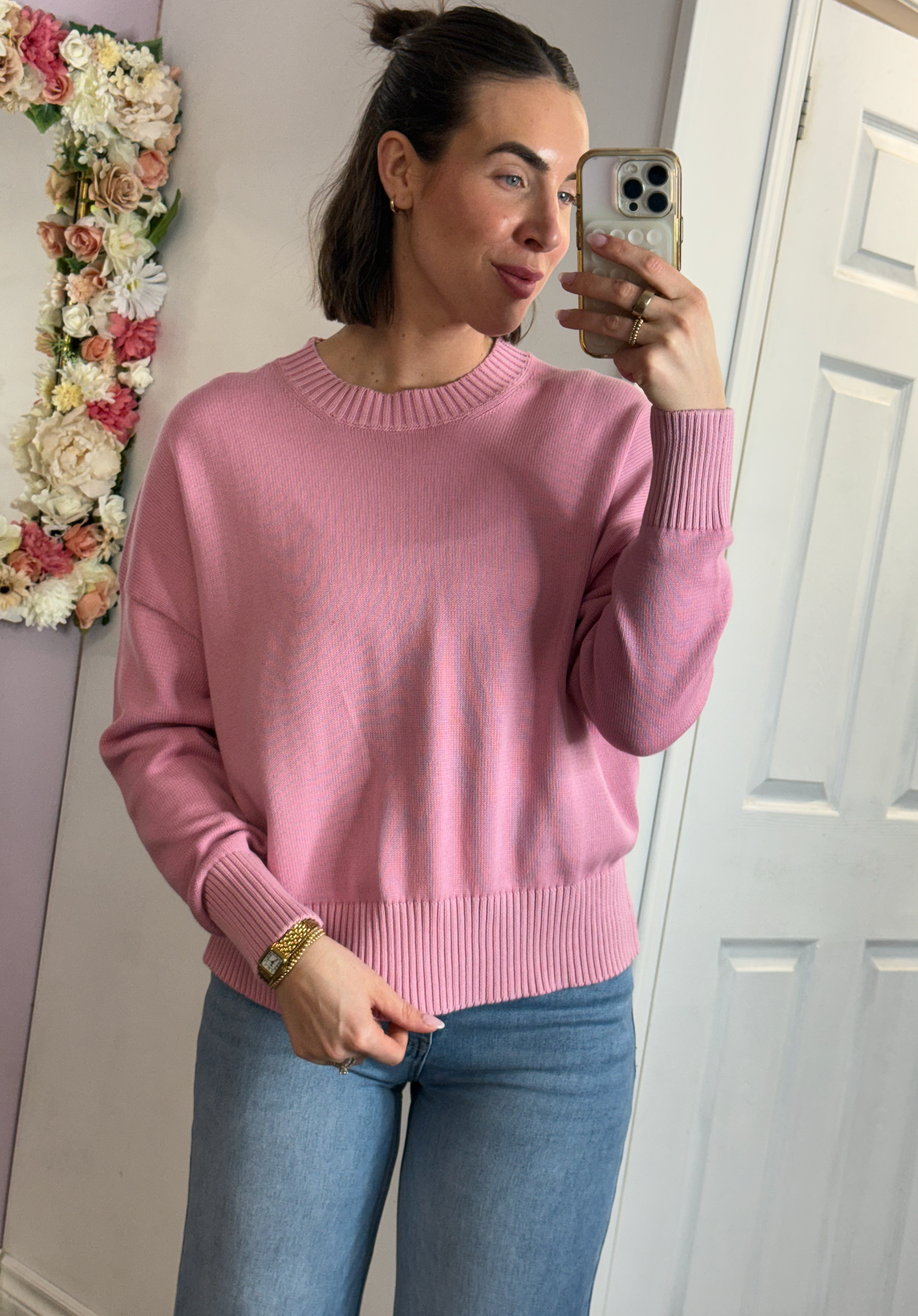 Nelkin Long Sleeve Crew Neck | Petal