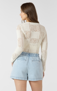 Pointelle Knit Cardigan