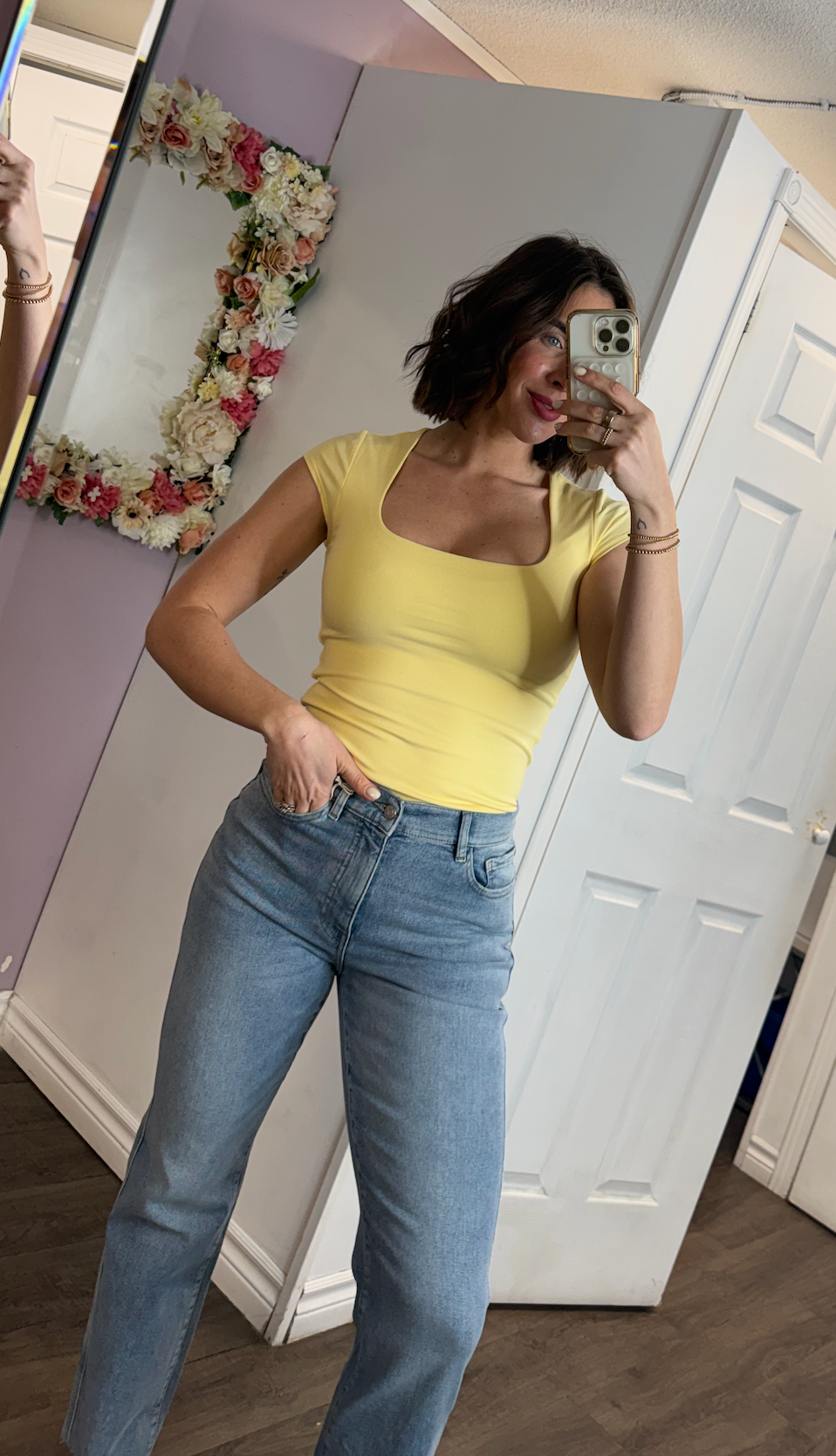 Shayla Cotton Core Cap Sleeve | Buttercup