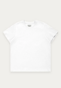 Boyfriend Cotton Tee | White