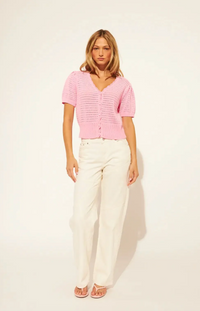 Wesley Knit Top | Bubble Gum