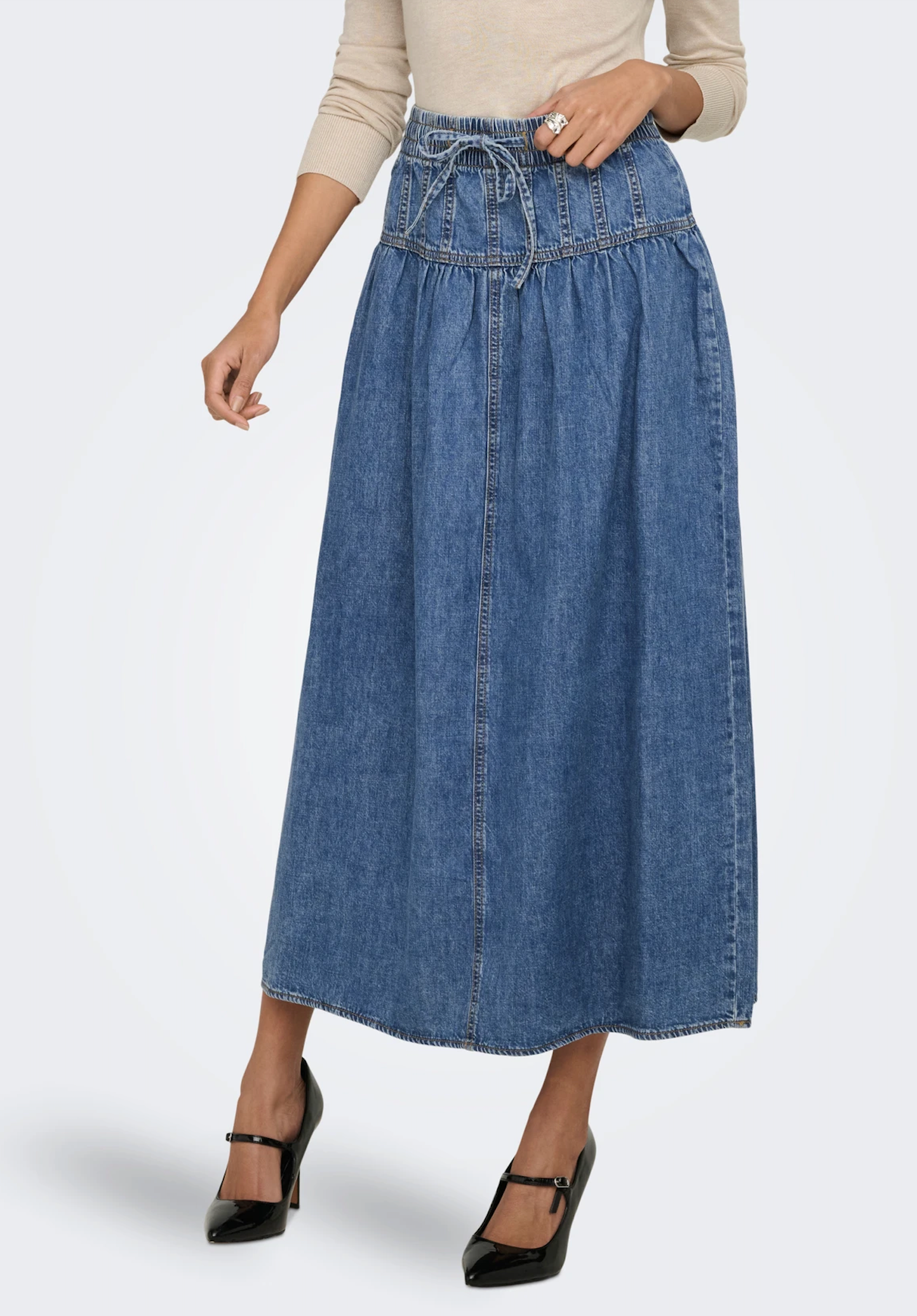 Onllyra Denim Skirt | True Blue Denim