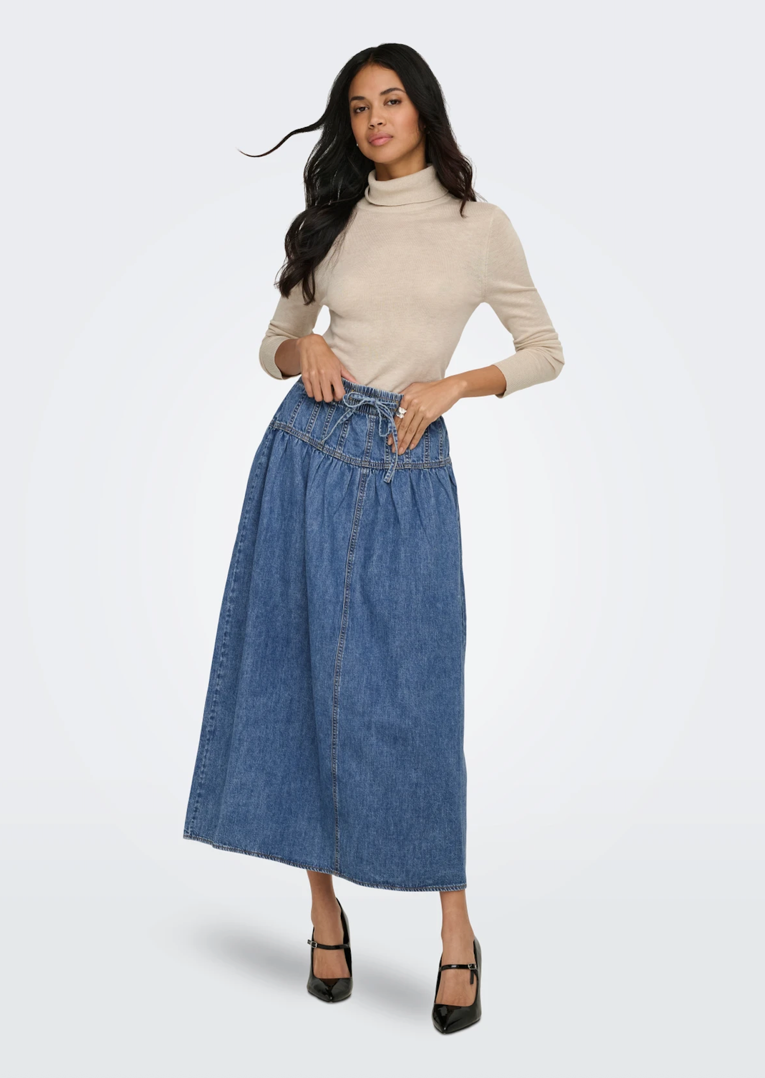 Onllyra Denim Skirt | True Blue Denim