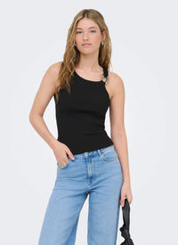 Meddi Knitted Top | Black
