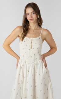 Eyelet Bloom Midi Dress