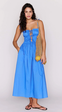 Liana Midi Dress |. Ocean Blue
