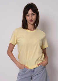 Zaya Short Sleeve Crew Neck Top | Double Cream