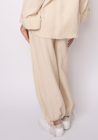 Ginny Double Weave Stripe Gauze Pant
