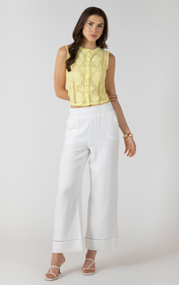Breezy Pull-On Gauze Pant | White