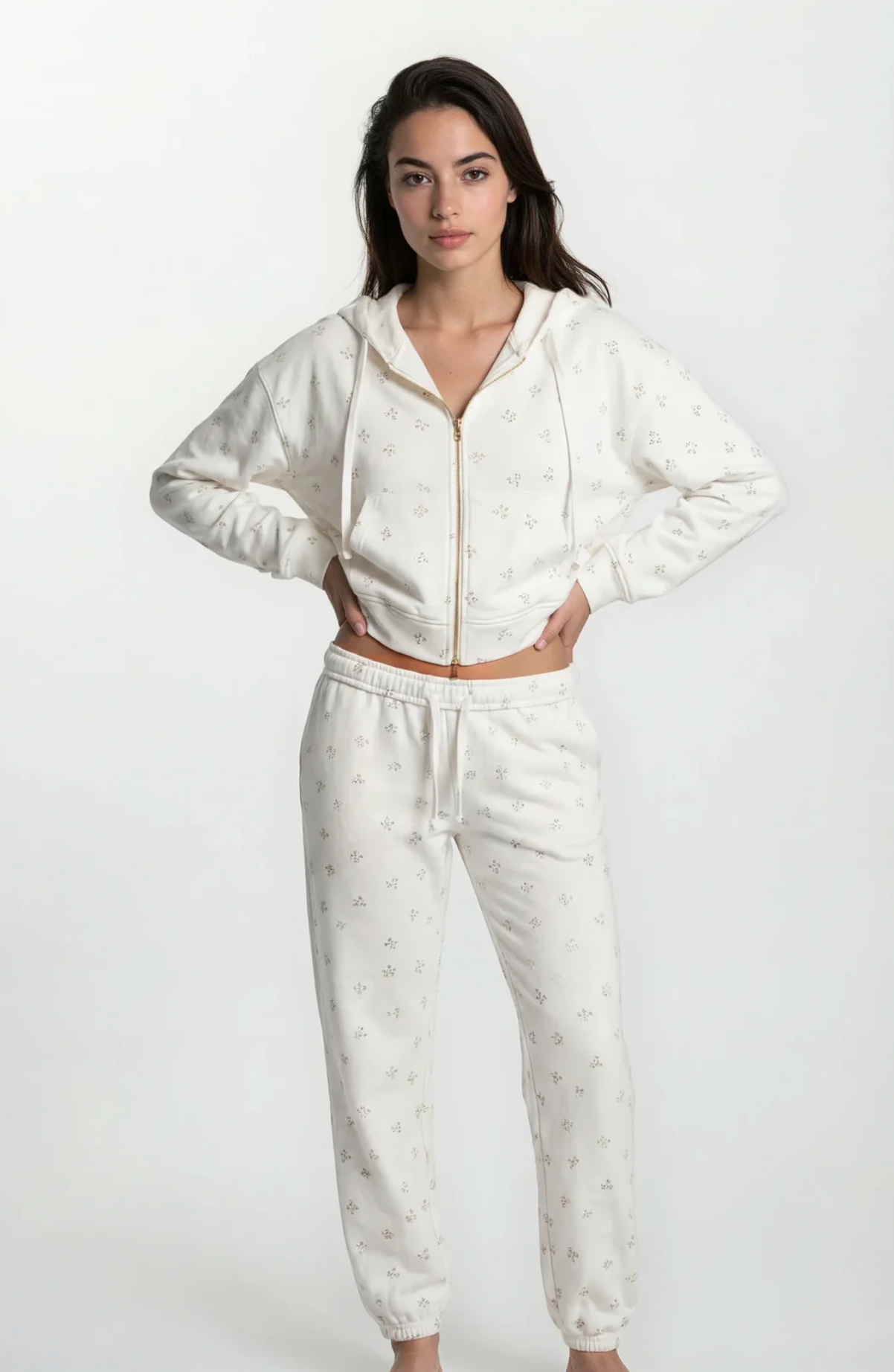 Camille Cotton Print Leisure Set