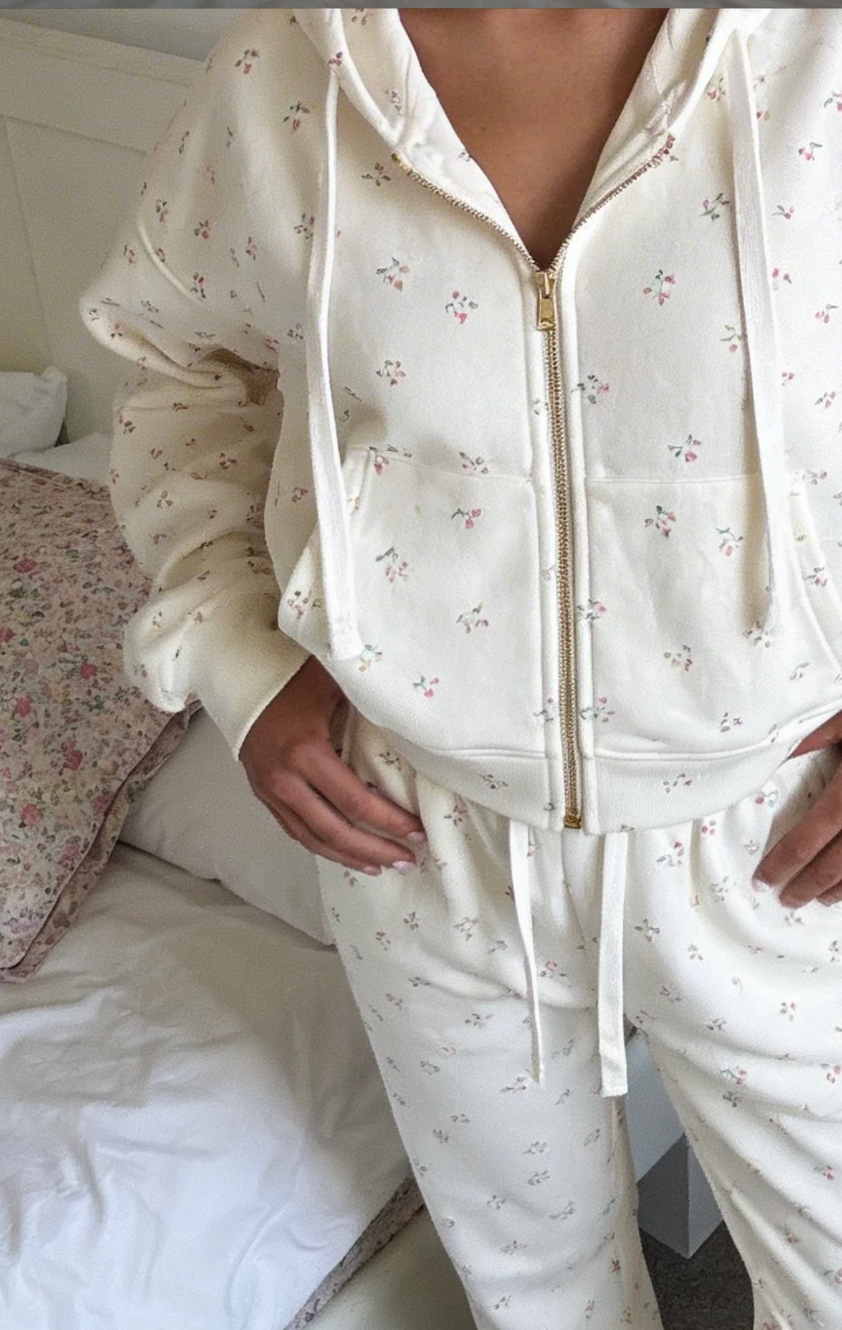 Camille Cotton Print Leisure Set