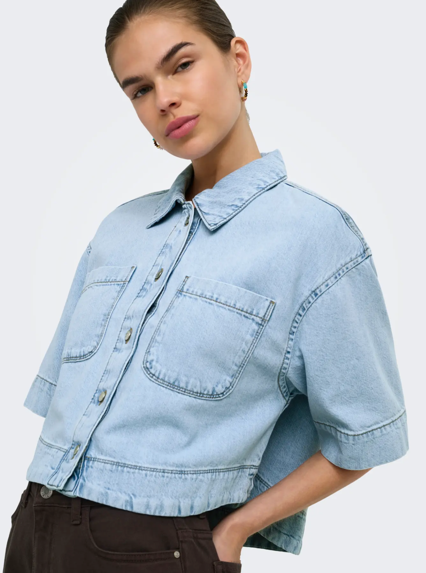 Onlcleo Short Sleeve Denim Shirt