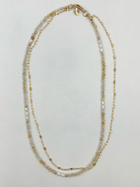 Palma Gold Two Strand Necklace