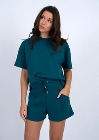 Senza Soft Knit Shorts | Border Blue