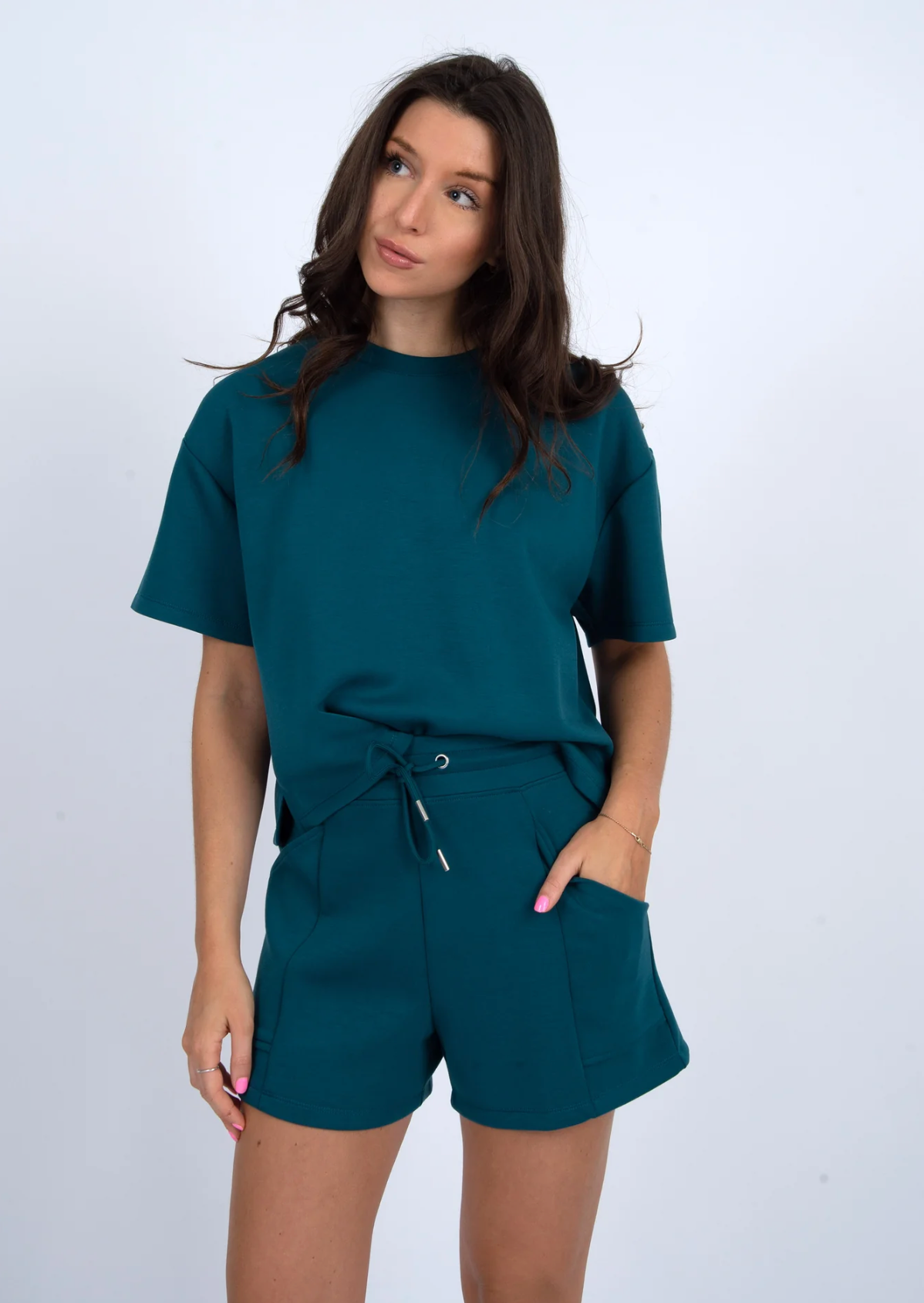 Senza Soft Knit Shorts | Border Blue