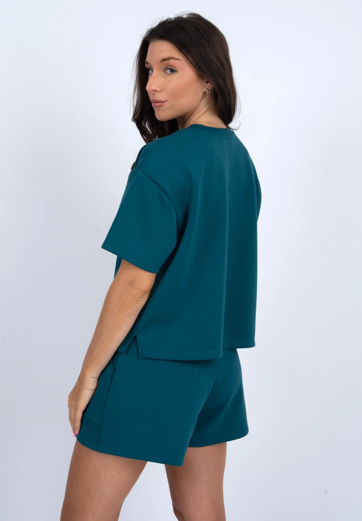 Senza Soft Knit Shorts | Border Blue