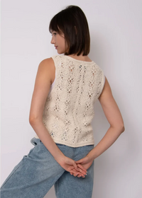 Sloan Sleeveless V-Neck Cardigan