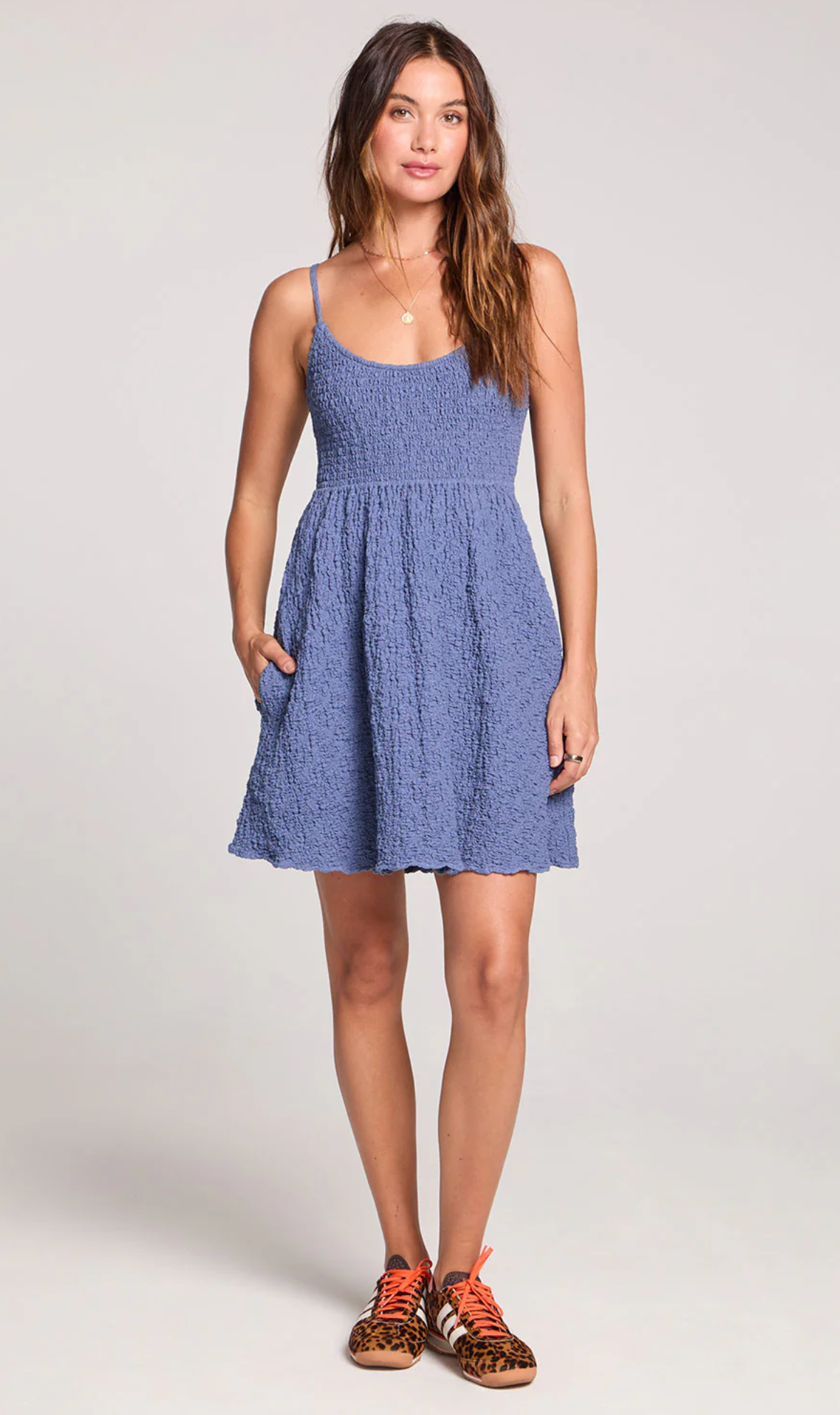 Jazmyn Mini Dress | Dusty Blue
