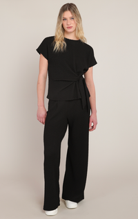 Textured wide Leg Pant
