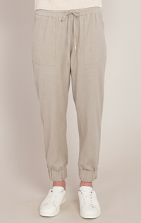 Cuffed Hem Pant | Oatmeal
