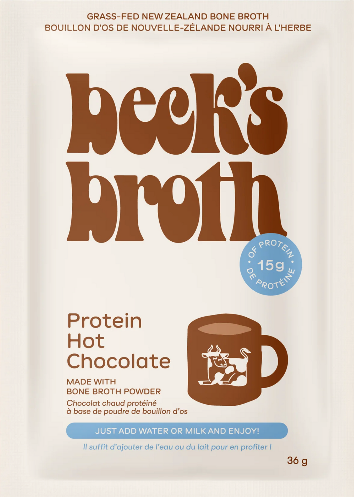 Becks Broth | Protein Hot chocolate | Single Servings