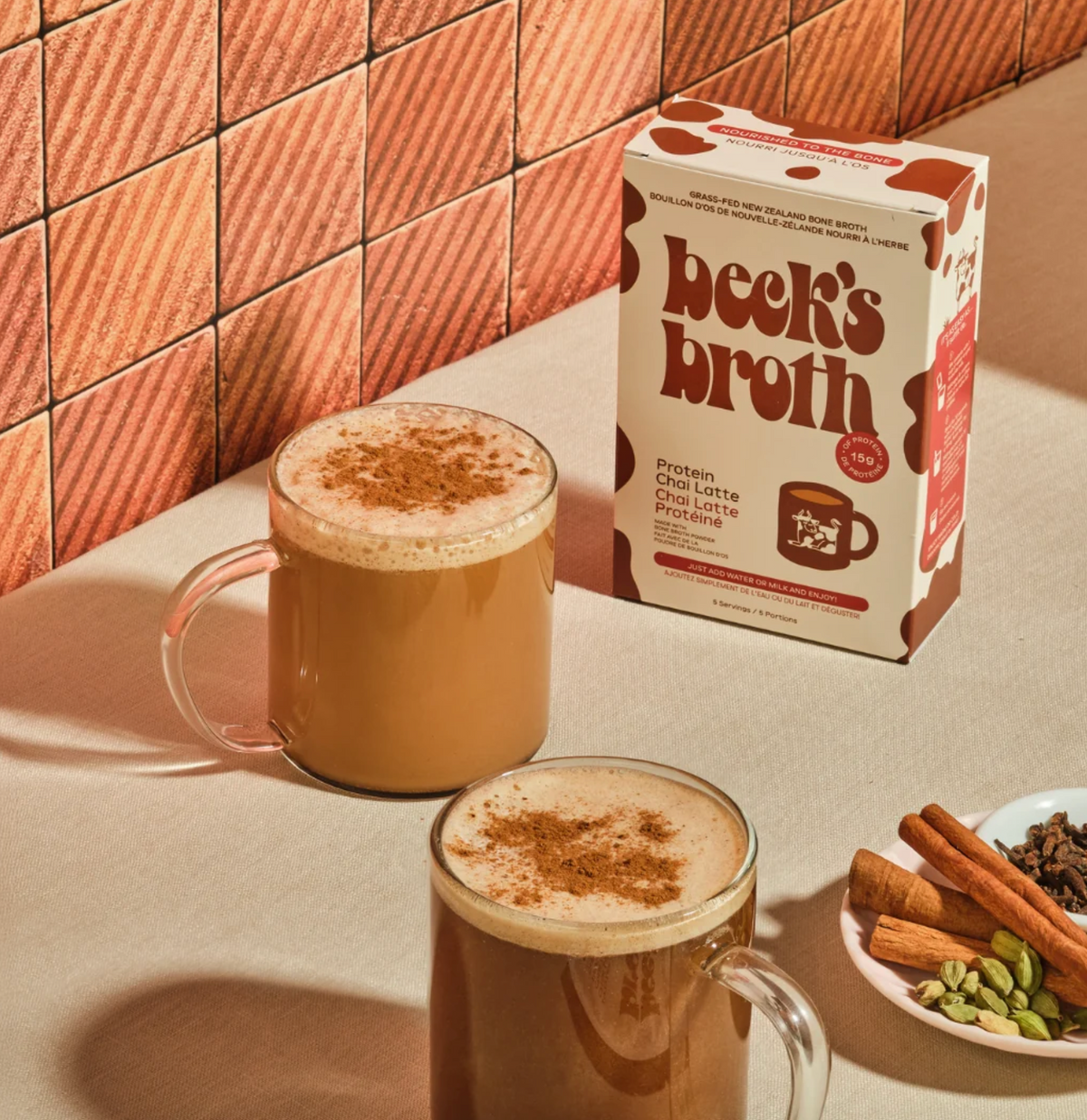 Beck's Broth | Chai Latte Bone Broth | Single Servings