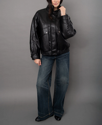 Mirana PU Bomber Jacket