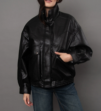 Mirana PU Bomber Jacket