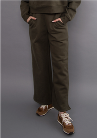 Pandora Fleece Pull On Jogger | Army Green