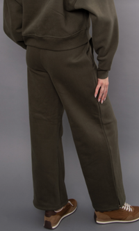 Pandora Fleece Pull On Jogger | Army Green