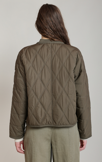 Quilted Jacket | Khaki Green
