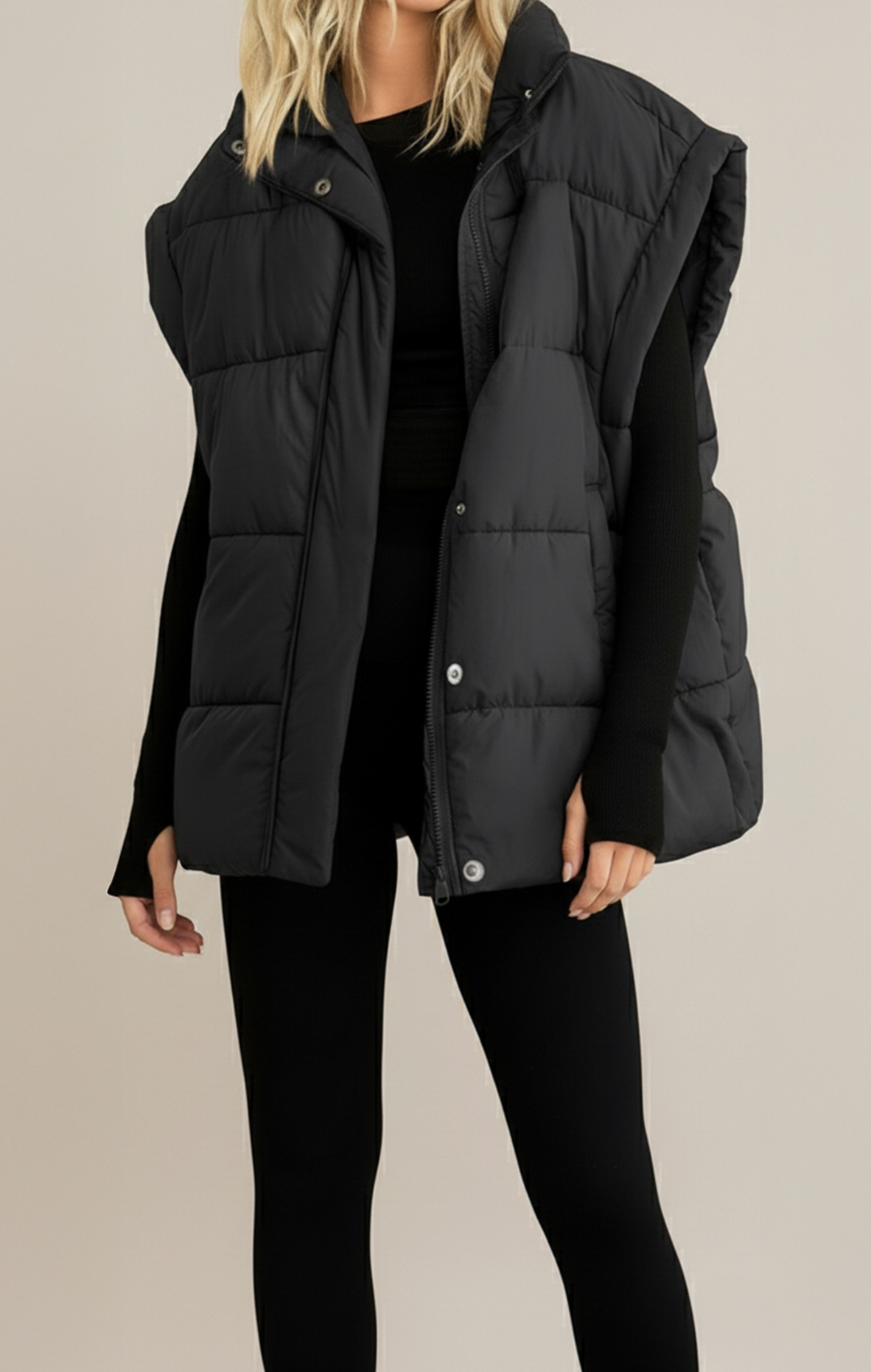 Quilted Boxy Vest