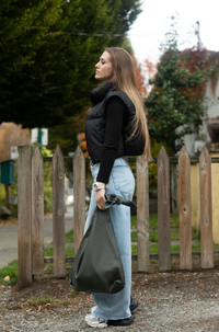 Knot Leather Shoulder Bag | Hunter Green