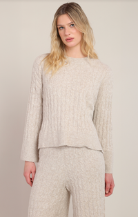 Cable knit Sweater | Beige