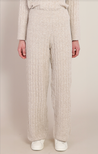 Cable knit Pant | Beige