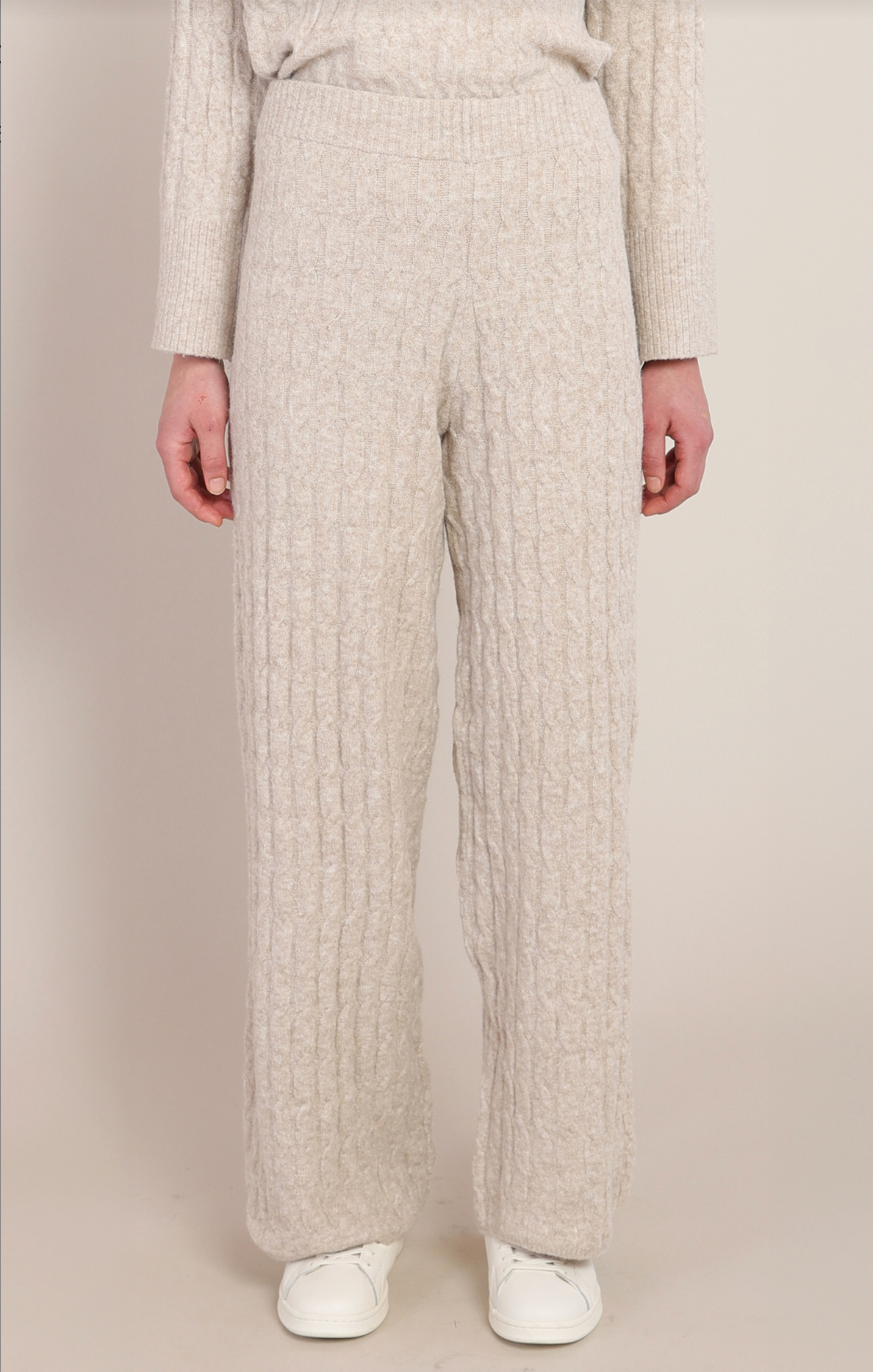 Cable knit Pant | Beige