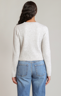 Bow Button Cropped Cardigan