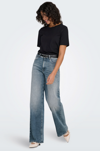 Happy Short Sleeve O-Neck Tee | Black