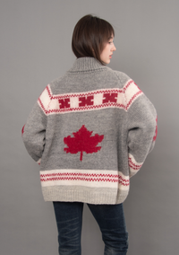 Daria Long Raglan Shawl Neck Cardigan | Maple Leaf