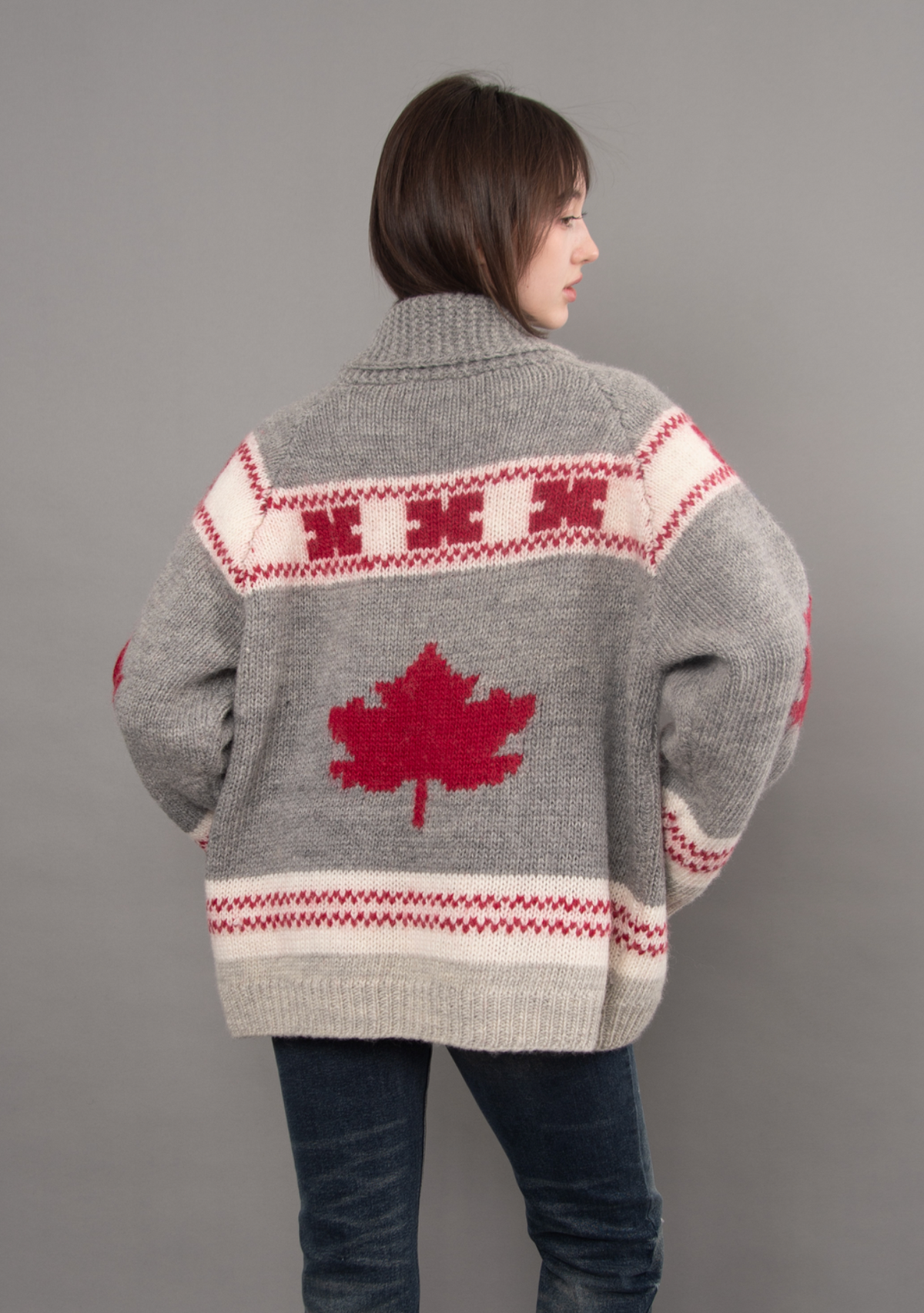 Daria Long Raglan Shawl Neck Cardigan | Maple Leaf