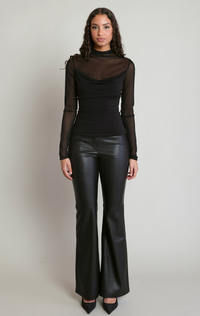 Sheer Cowl Top