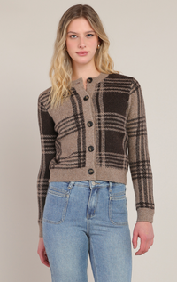 Vintage Plaid Cardigan