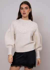 Tallula Long Sleeve Embroidered Pullover