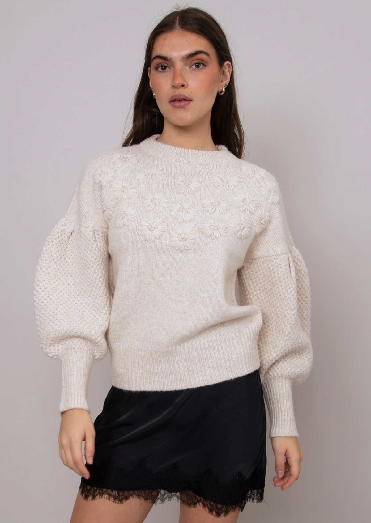 Tallula Long Sleeve Embroidered Pullover