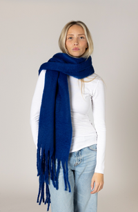 Solid Cloud Scarf | Cobalt Blue