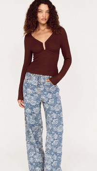 Myra U Wire Top | Chocolate