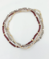 Champagne & Silver Repeater Bracelet | 6.5''