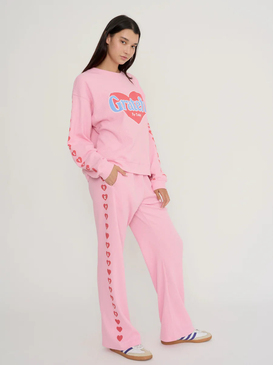 Grateful For Today Waffle Sweatpants